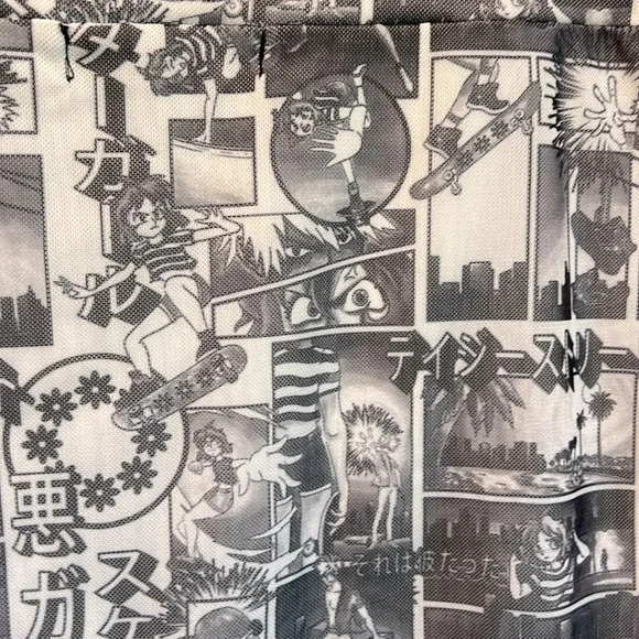 Daisy Street US 4 anime print mini skirt stretch - Picture 4 of 7